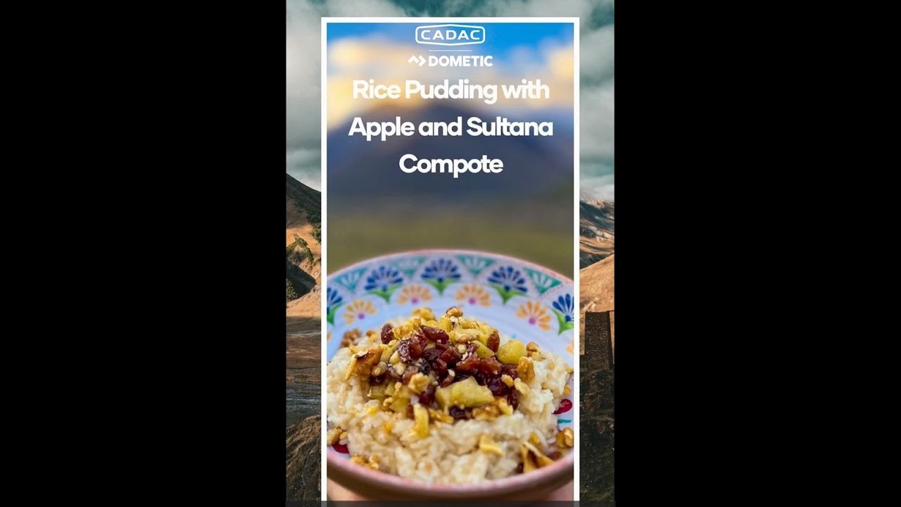Cadac & Marcus Leach: Rice Pudding with Apple & Sultana Compote