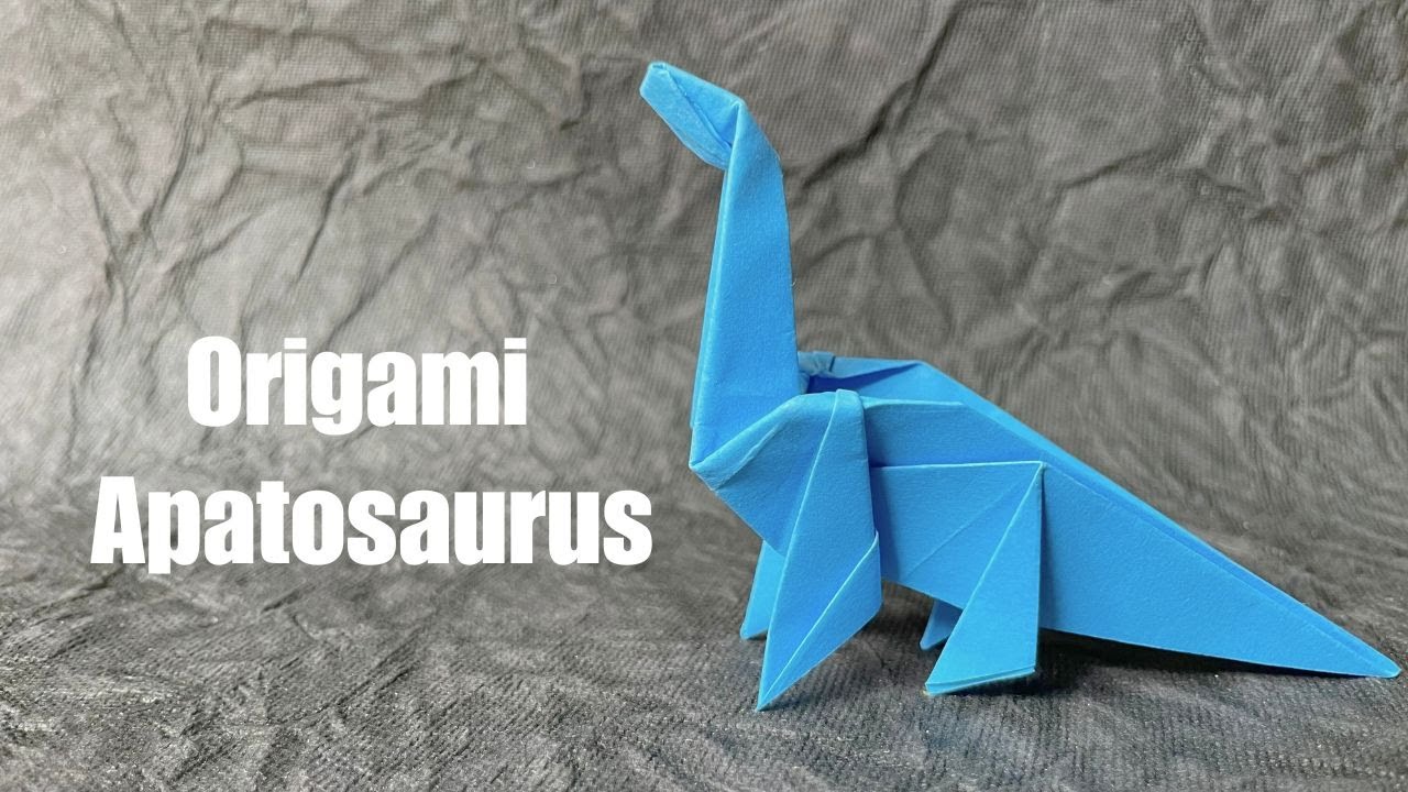 Easy Origami Apatosaurus Step by Step Tutorial | How To Make Paper Dinosaur | InnoVatioNizer