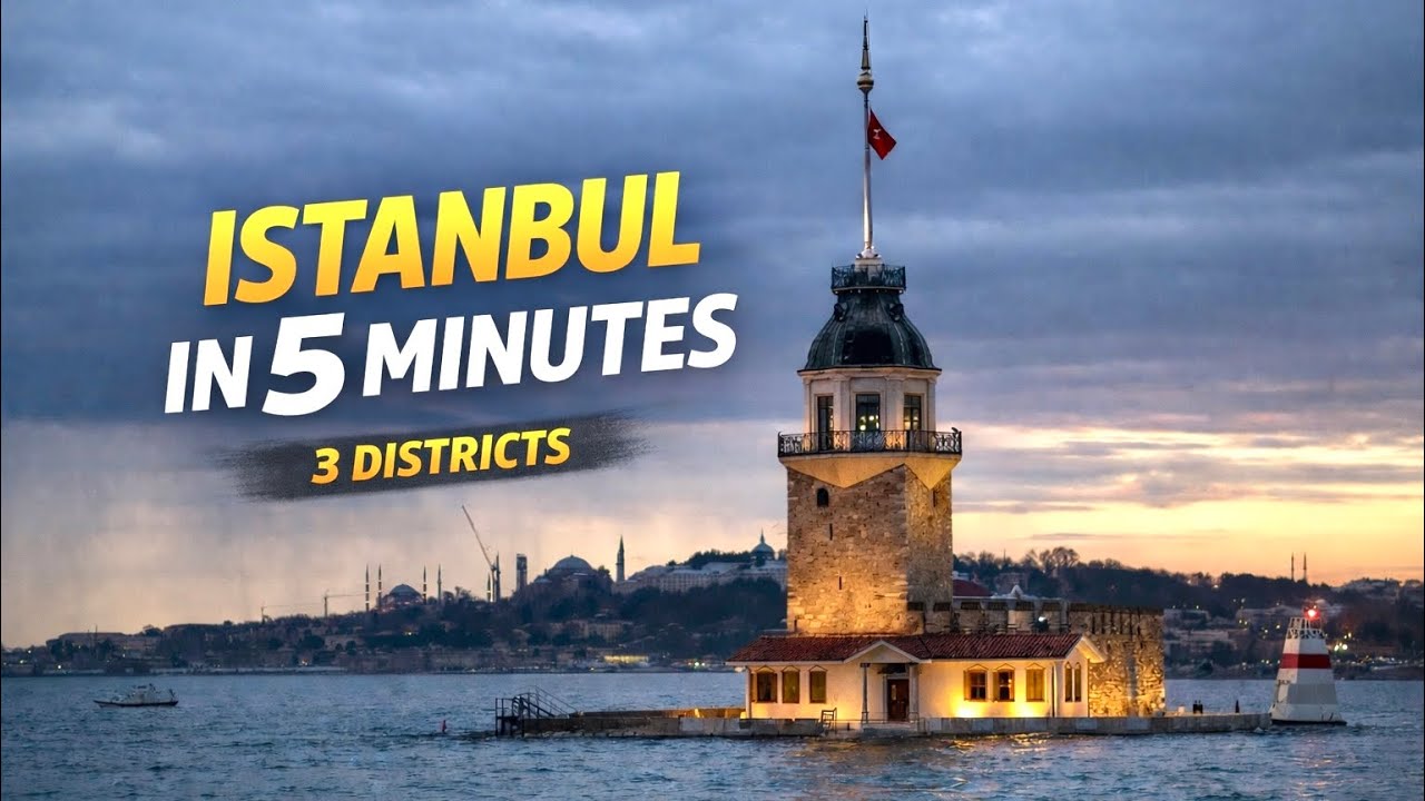 ISTANBUL IN 5 MINUTES | 3 Districts, 2 Ferry Ride