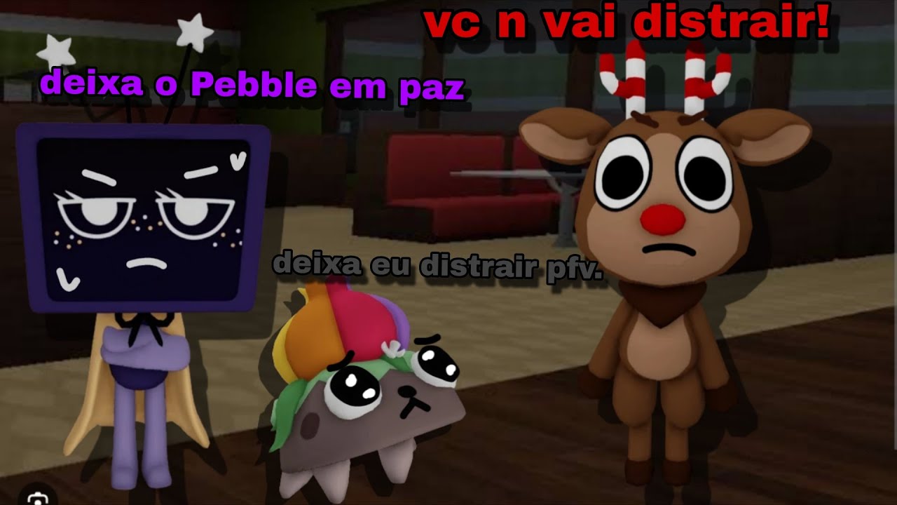 😡O RUDIE QUE NÃO DEIXAVA O PEBBLE DISTRAIR! - Dandy's World 🌸🌈📼