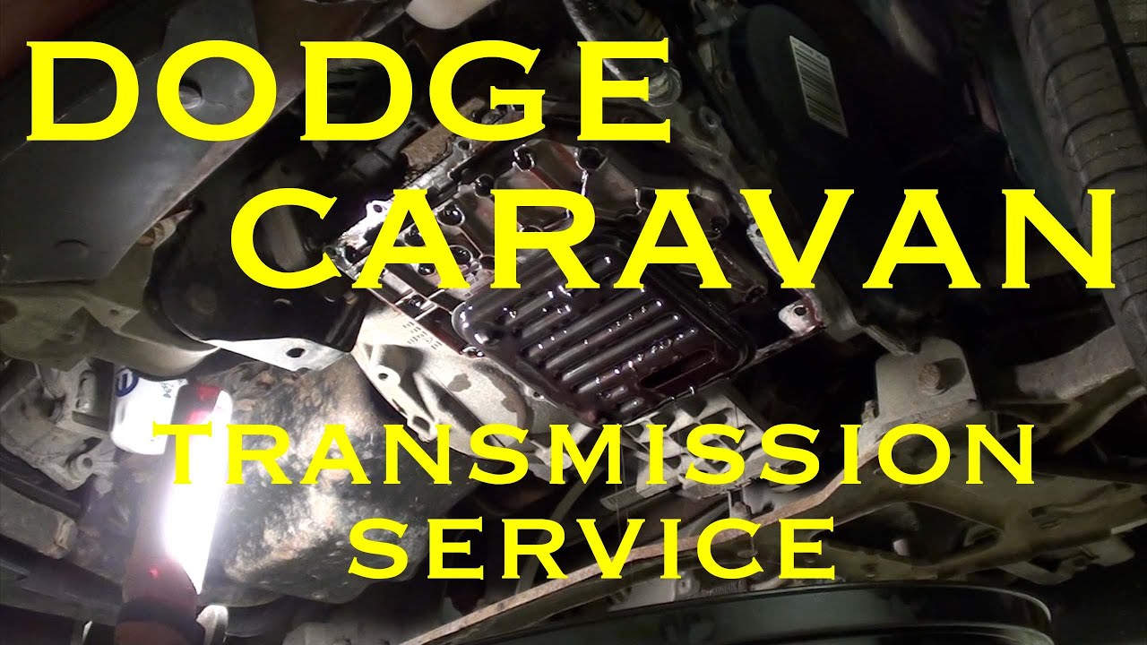 Dodge Caravan Transmission service with filter replacement.