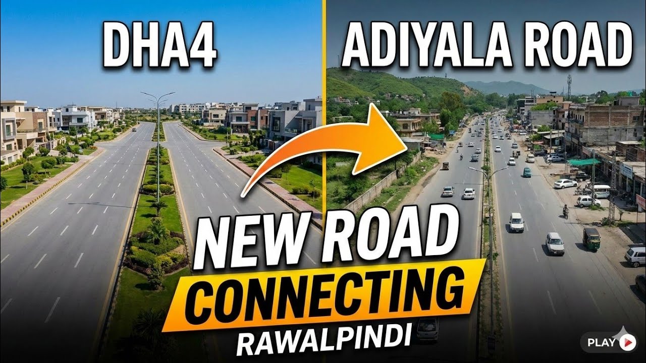 Real Estate Alert: New Road From DHA4 to RVN ,Adiyala Road, Rawalpindi #dha #islamabad #rawalpindi 