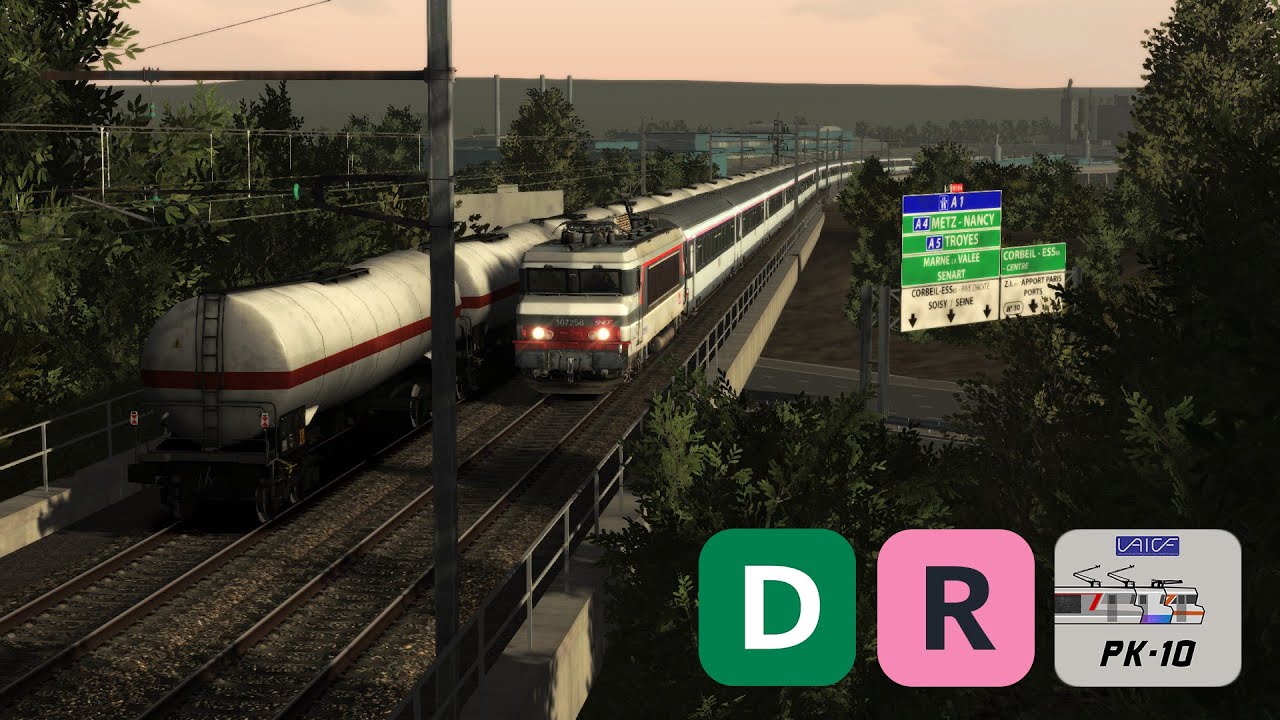 Train Simulator Ligne D/R - Trajet entre Corbeil Essonnes et Paris Lyon via Évry Courcouronnes