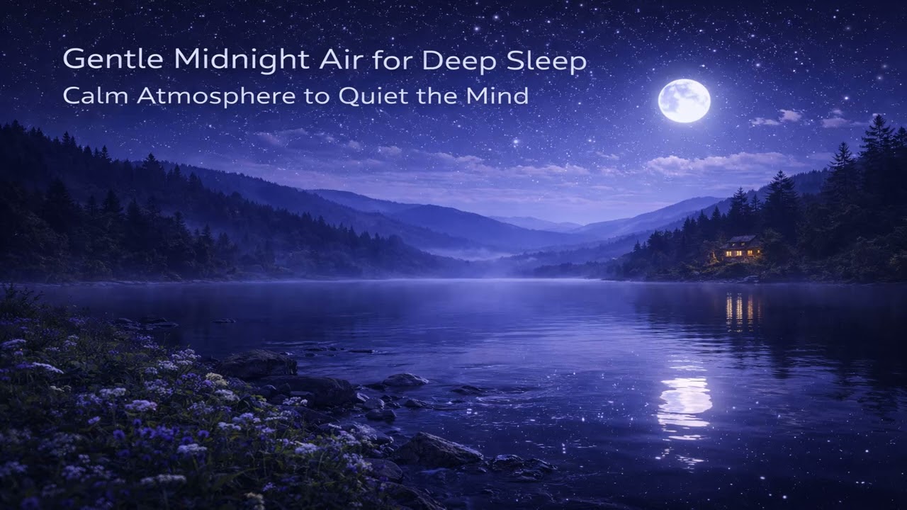 Gentle Midnight Air for Deep Sleep | Calm Atmosphere to Quiet the Mind