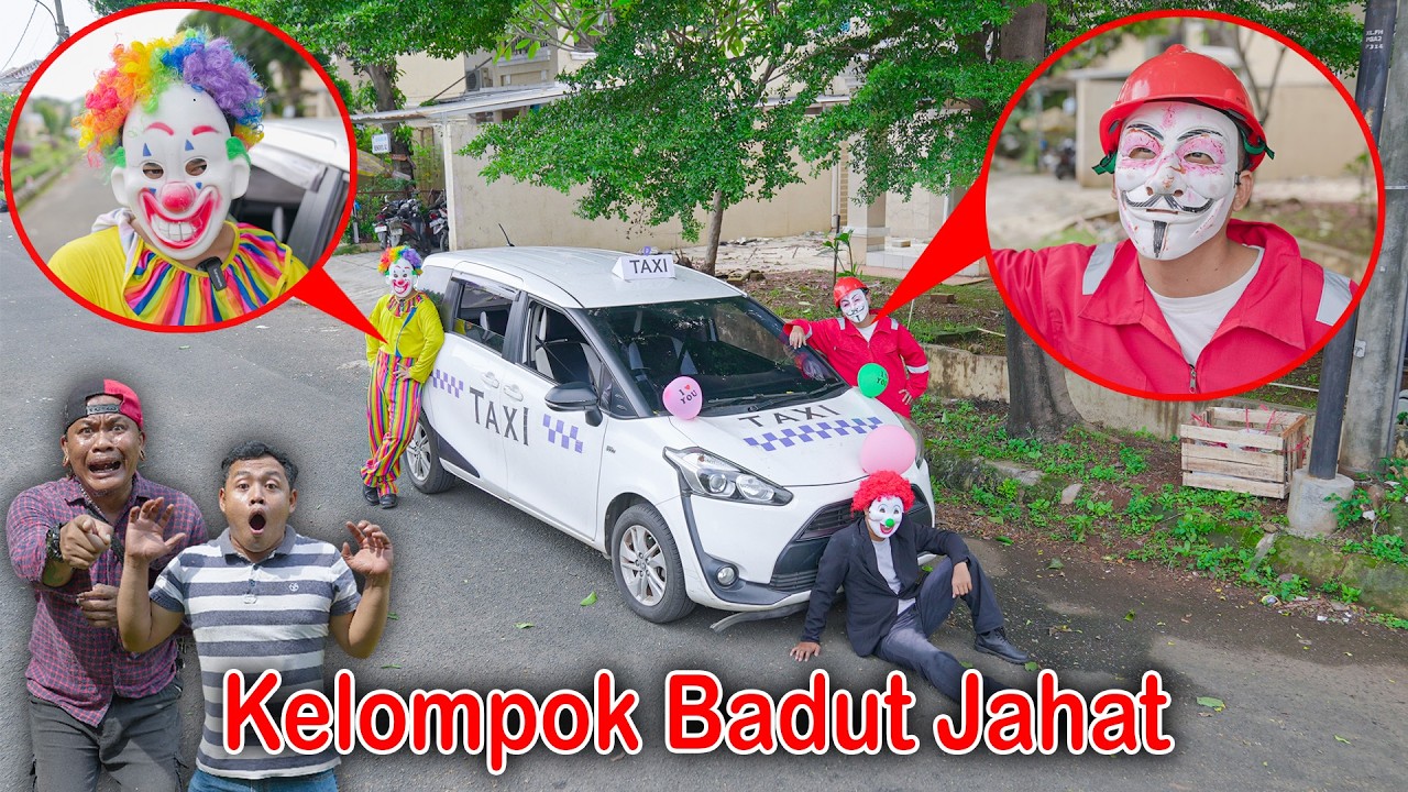 Jika Cctv Merekam Badut Berwajah Seperti Ini Jadi Supir Taxi Cepat Lari