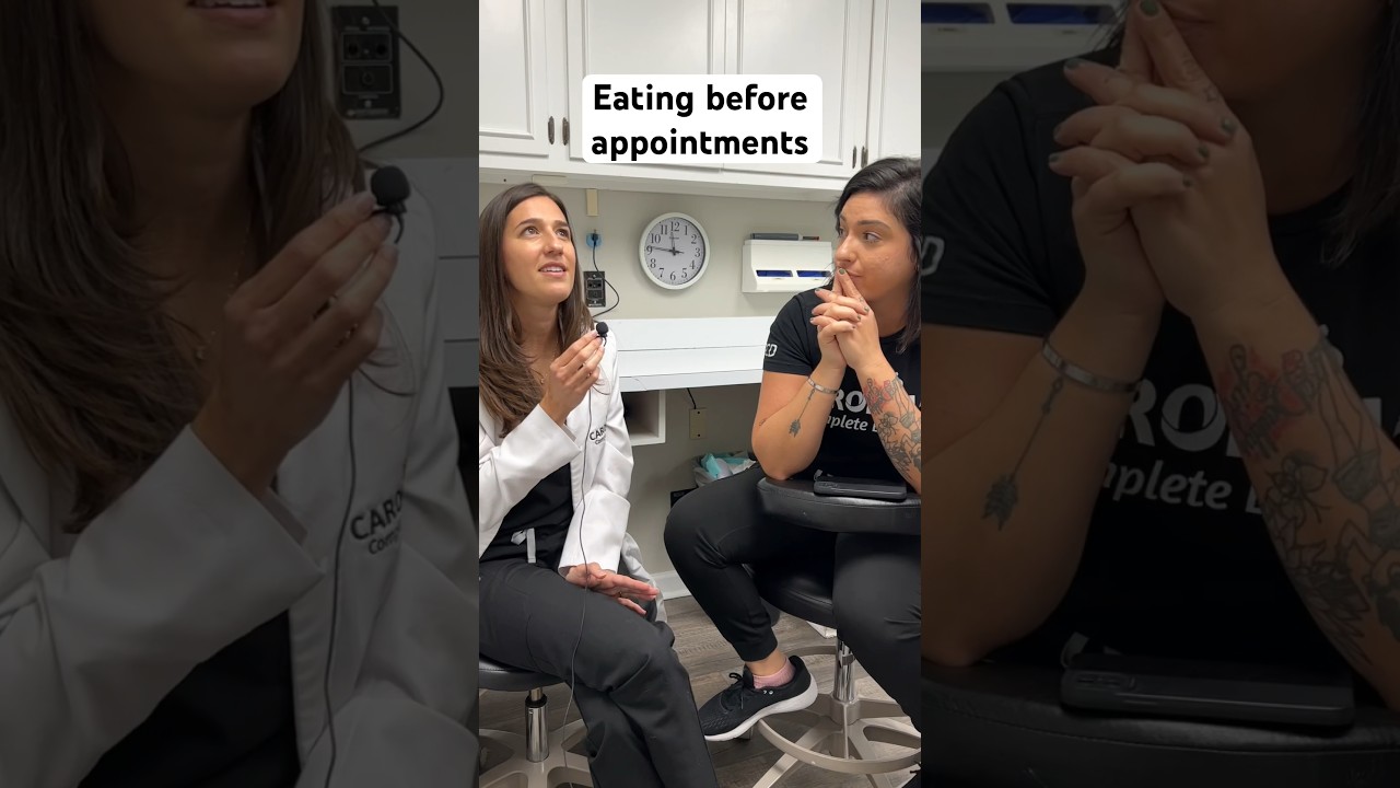 Can you eat before a dental appointment??👀The answer is YES!#food #eat #dentist #procedure