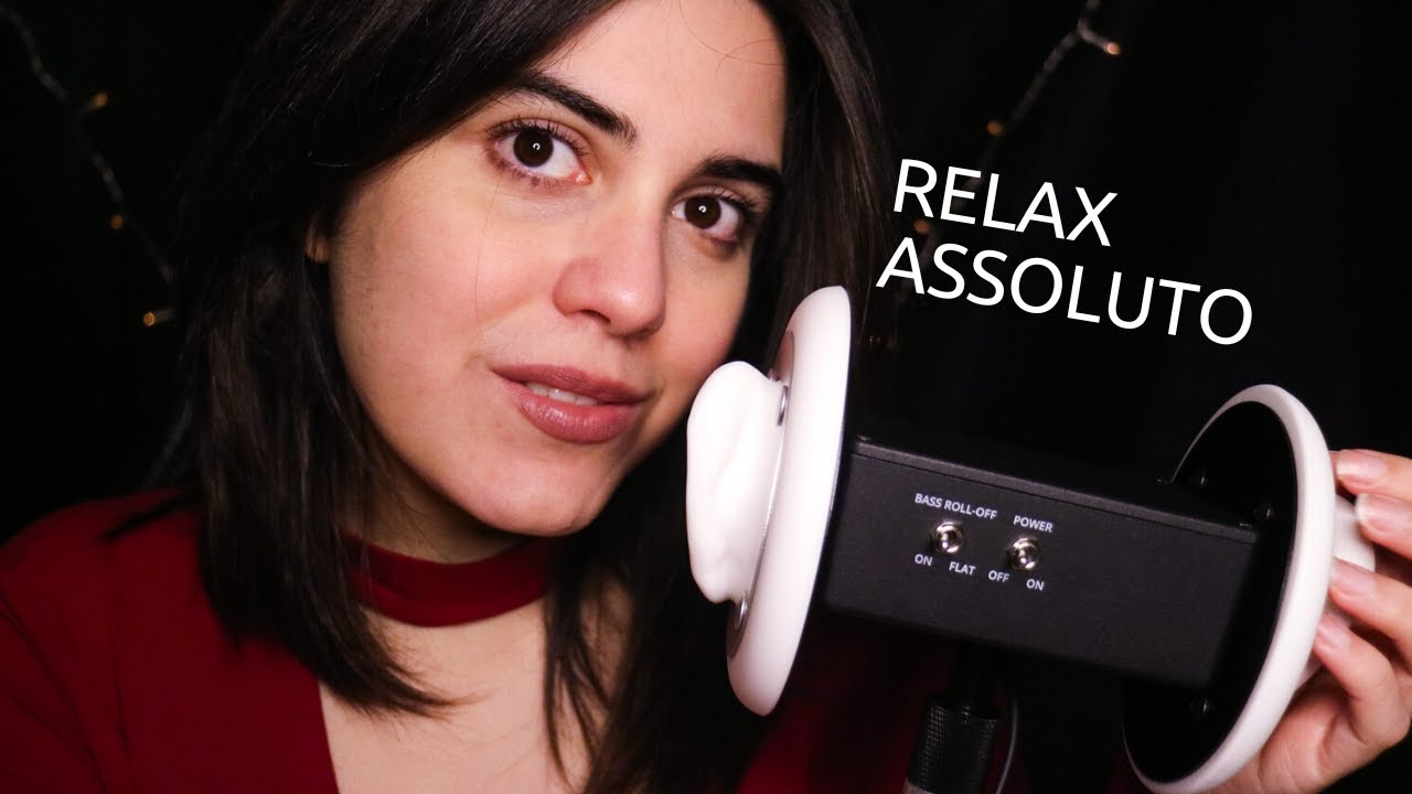 ASMR ITA| EAR MASSAGE+WHISPERING  SOPORIFERI CON IL 3DIO (ear tapping, scratching..)
