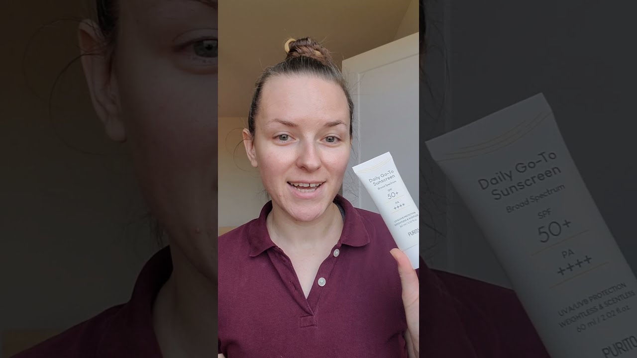 New Korean Sunscreen PURITO Try on review #shorts