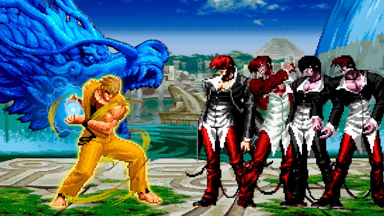 [KOF Mugen] God Ryo vs Orochi Iori Team