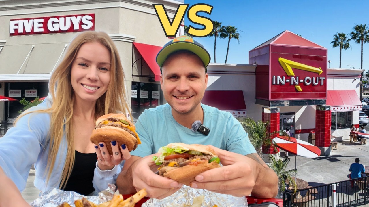 Five Guys vs In-N-Out: Která americká burgrárna je lepší? 🍔 Budou i v Česku? 🇺🇸🇨🇿