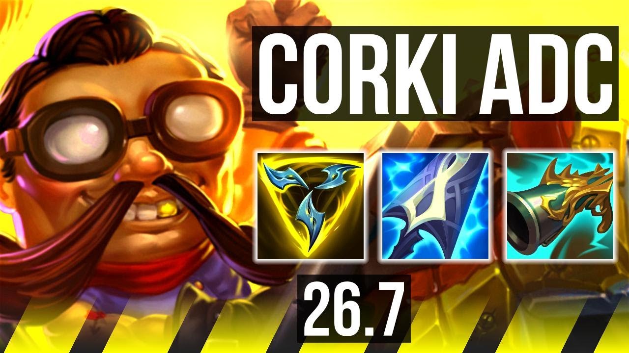 CORKI & Maokai vs ASHE & Seraphine (ADC) | Good KDA: 16/2/9 | KR Challenger | 26.7