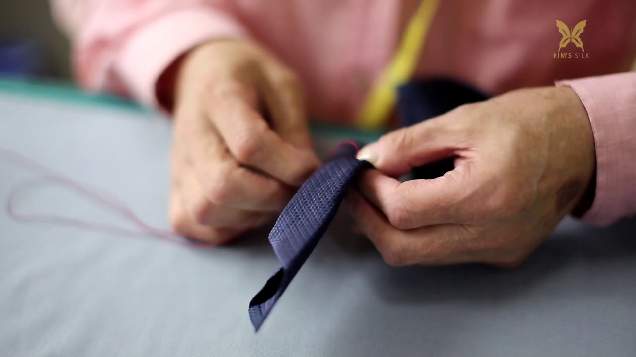 handmade seven fold tie video