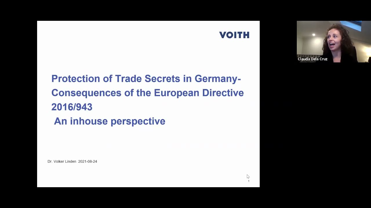Protection of Trade Secrets - An EU In-house Perspective