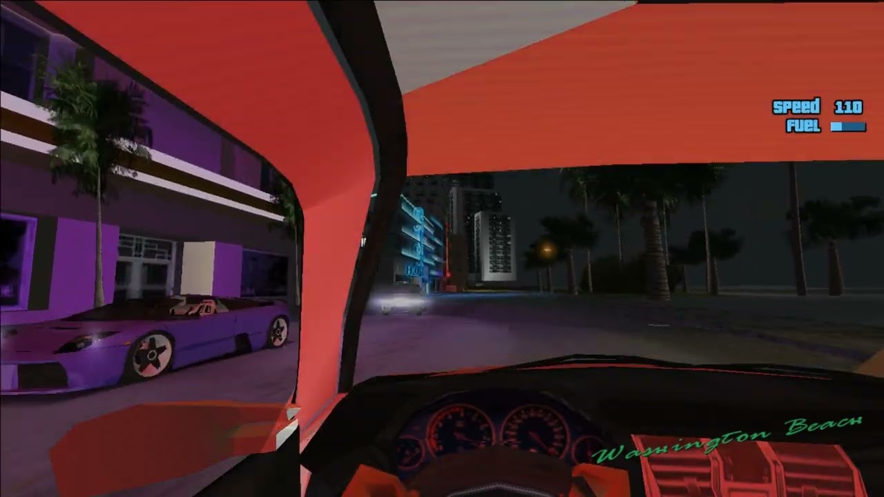 GTA Vice City: Need For Speed Underground,  Snow Conversion | Video - 9, First-person view.