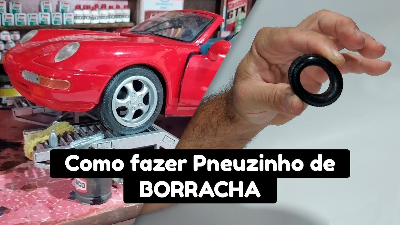 Como fazer pneuzinho de borracha para miniatura