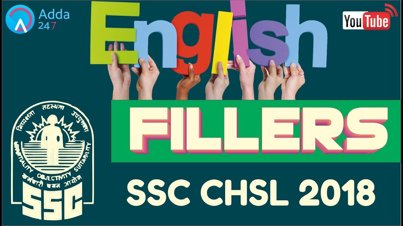 SSC CHSL 2018 | Fillers | English | Online Coaching For SSC CHSL