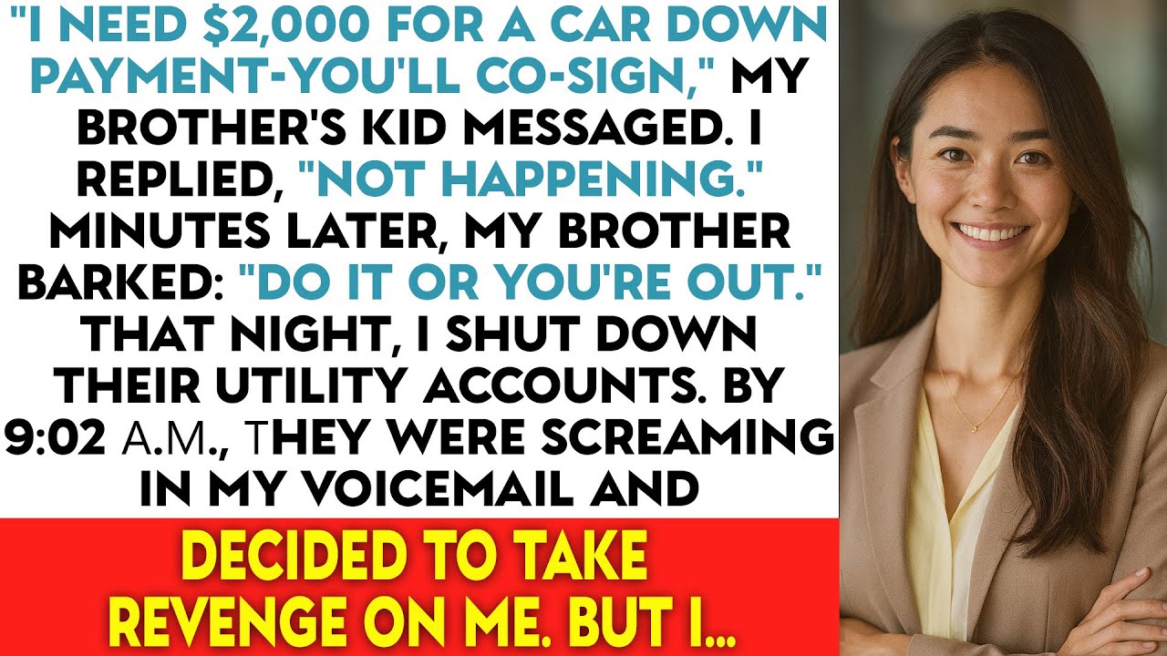 “I Need $2,000 For A Car Down Payment — YOU’LL CO-SIGN,” My Brother’s Kid Messaged. I Replied...
