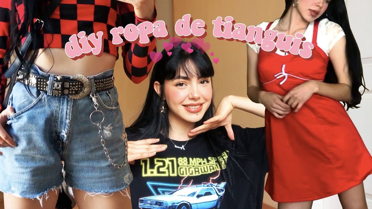 transformando ropa de tianguis: SHORTS Y VESTIDOS | DIY