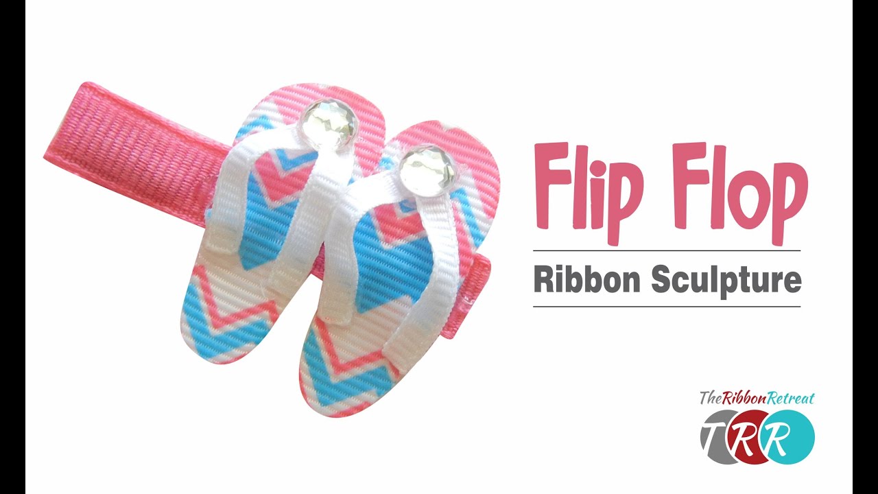 How to Make a Flip Flop Ribbon Sculpture - TheRibbonRetreat.com