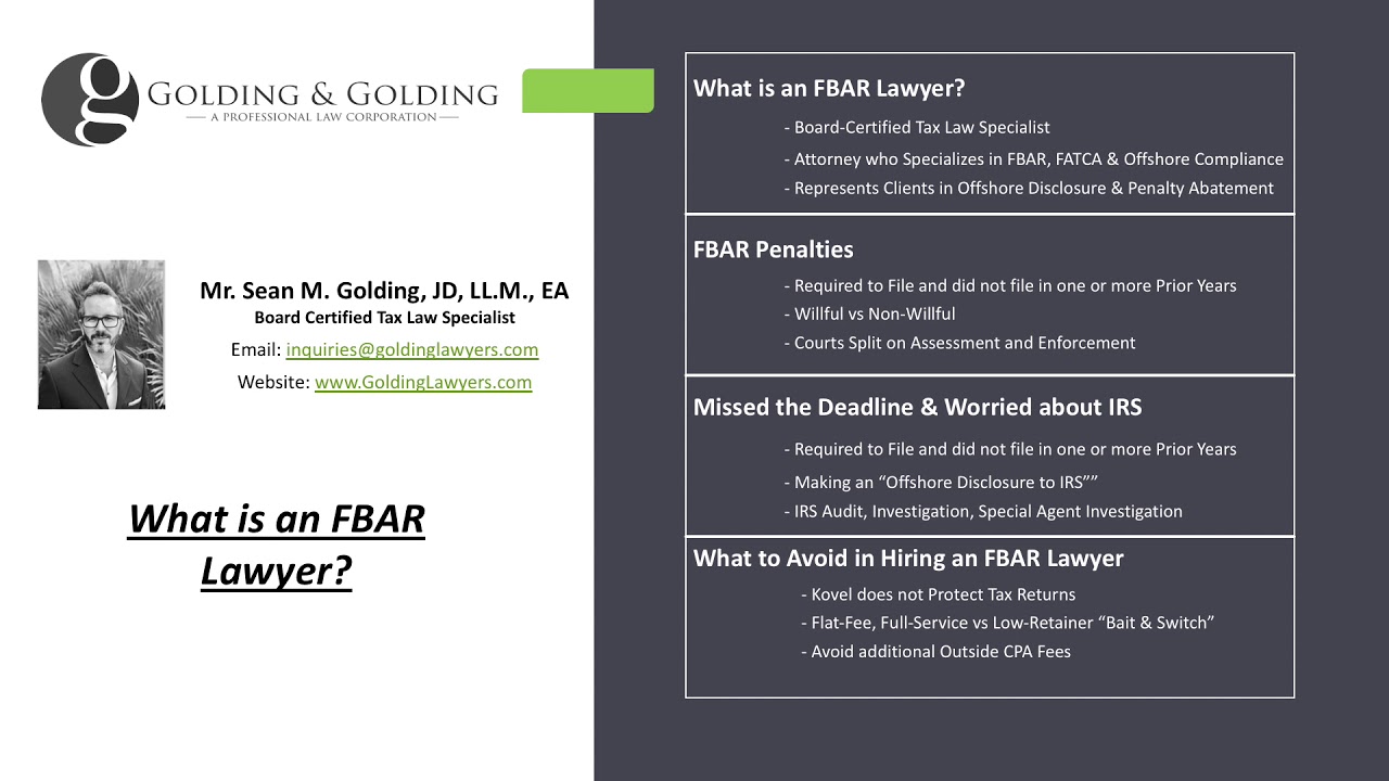 2021 FBAR Lawyers: Avoid Foreign Bank Account Penalties