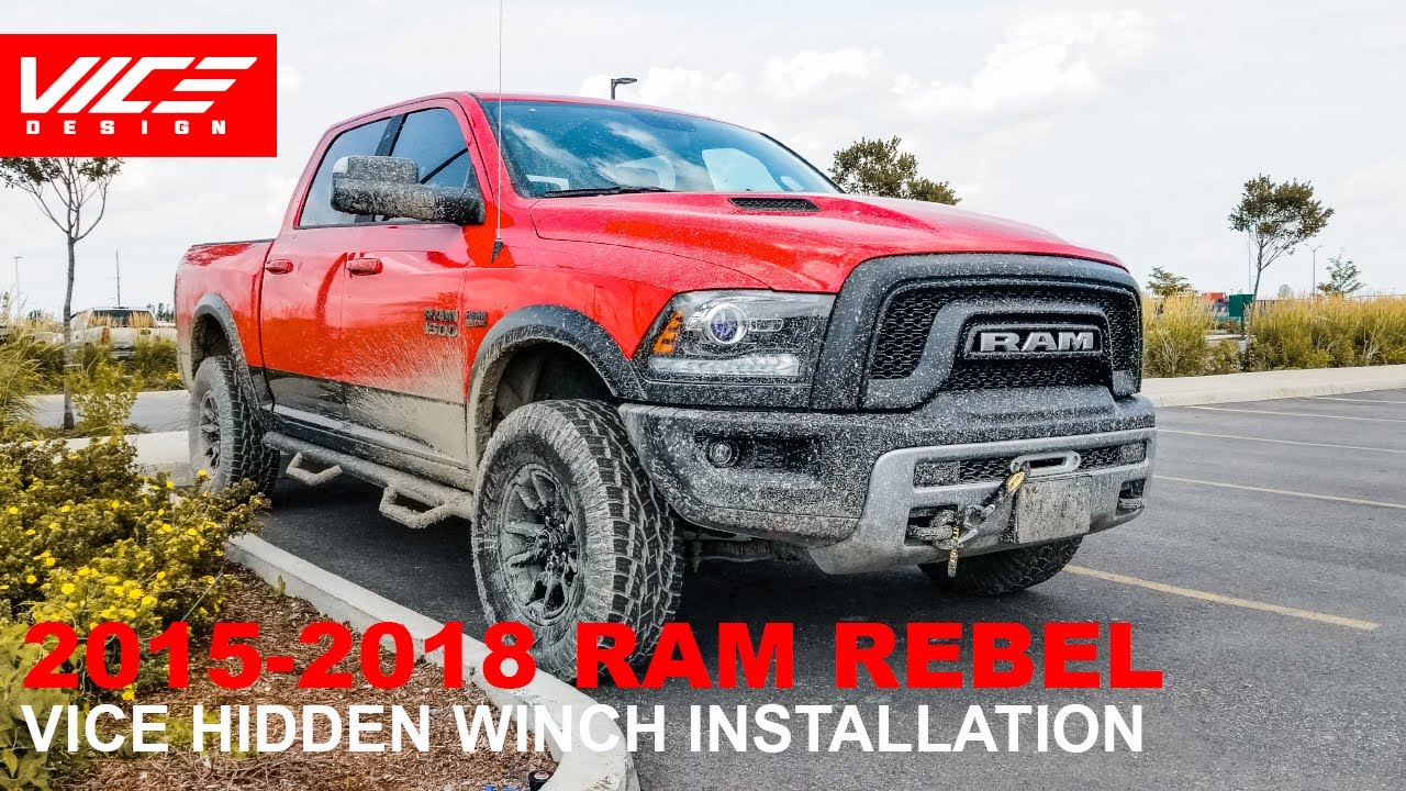 Hidden Winch Mount | 4th Gen RAM REBEL & WARLOCK | Full Overview and Installation | VICE Design