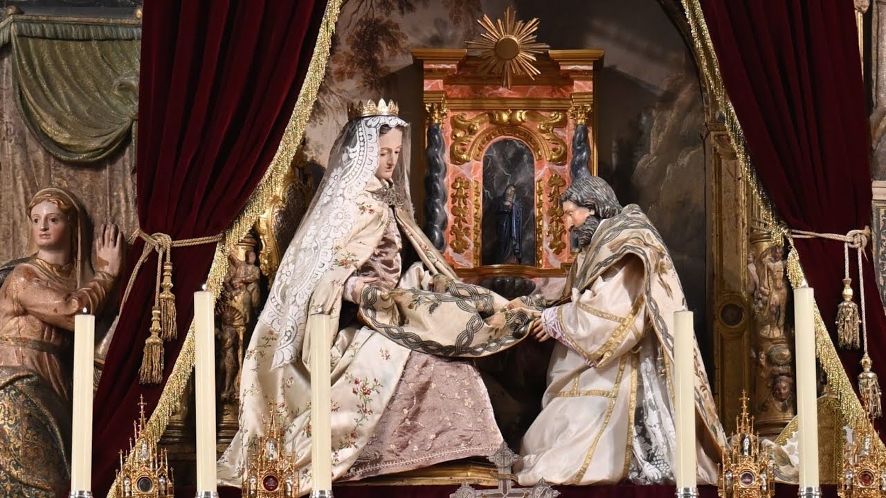 DESCENSIÓN DE LA VIRGEN. Vísperas y misa