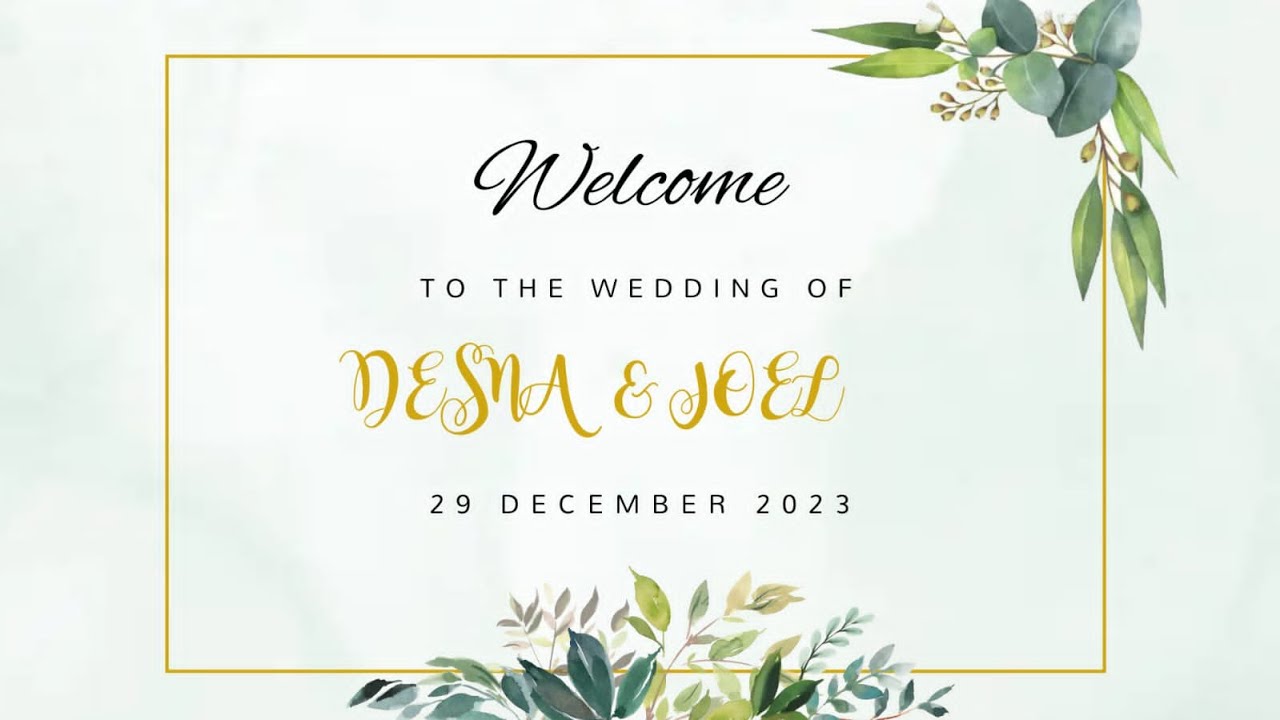 Desna and Joel Wedding