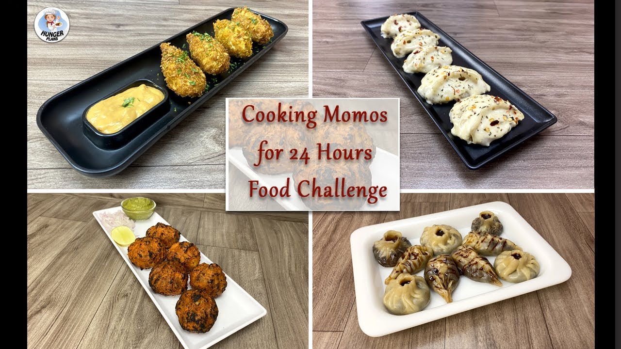 Cooking & Eating MOMOS For 24 Hours  | Momos Food Challenge | 24 Hours Food Challenge | Hunger Plans