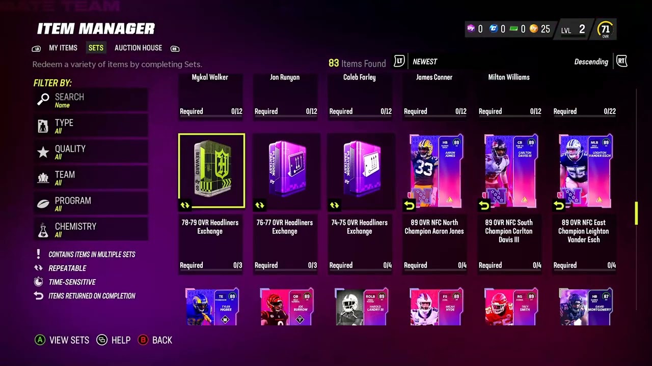 All Sets on Launch For MUT23 - Madden 23