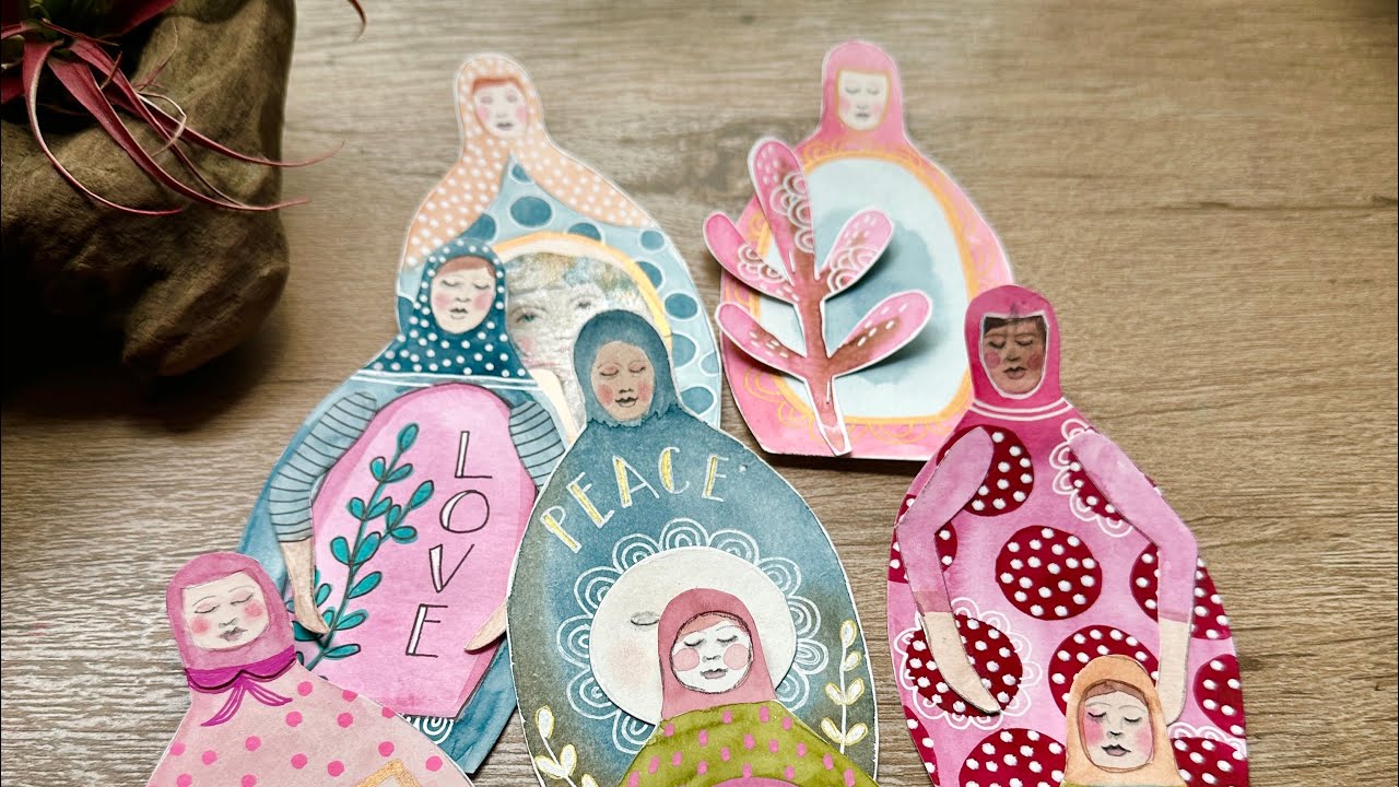 Как сделать матрешку из бумаги