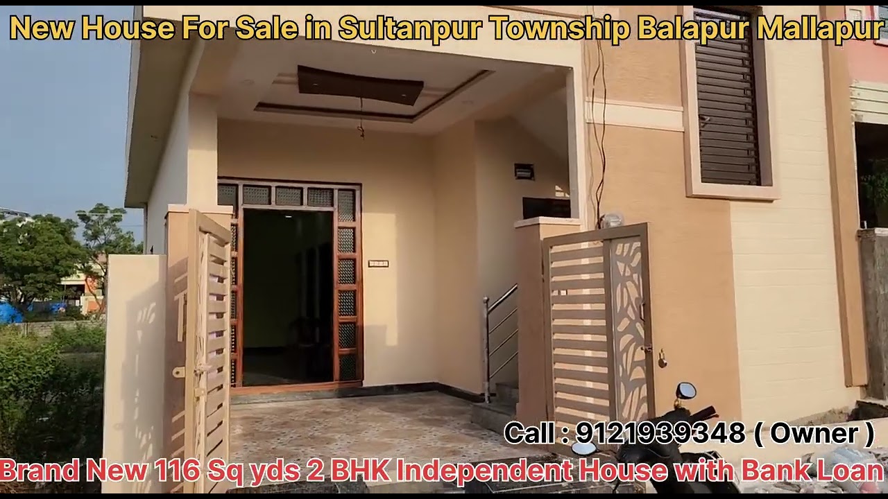 Brand New Latest House For Sale in Sultanpur Township Phase 1 Balapur Mallapur Hyderabad 2BHK #house