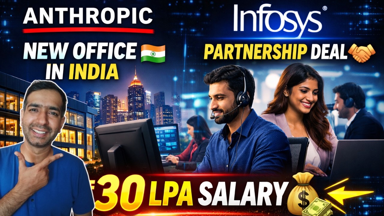 Salary 30 LPA in India by AI Companies | Infosys Anthropic Partnership