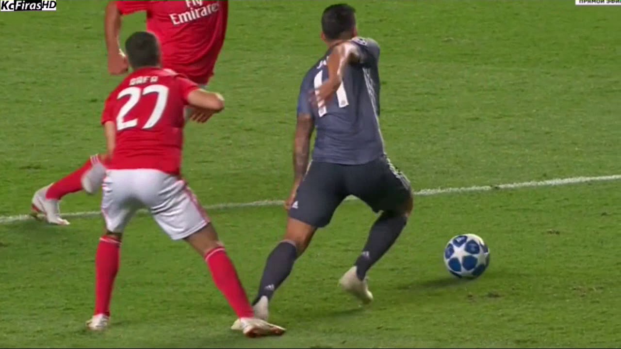 James Rodriguez Double Nutmeg Vs Benfica | HD
