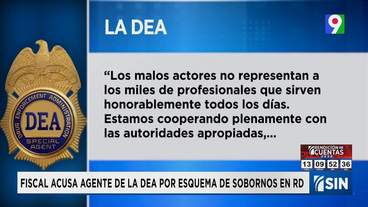 Acusan agente de la DEA por sobornos en RD | Emisión Estelar SIN con Alicia Ortega
