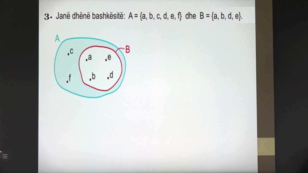 5 02 015 - Java 3 - Matematikë - Unioni bashkimi i bashkësive