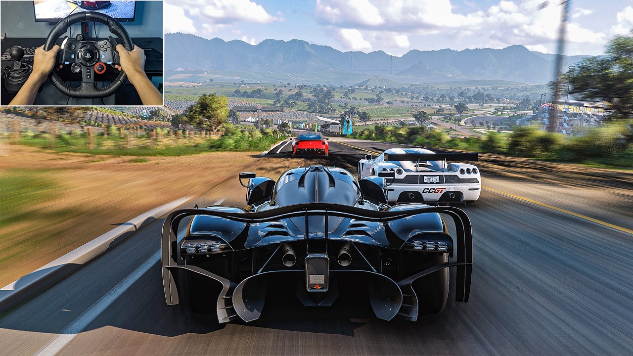 Aston Martin Valkyrie AMR PRO VS Hypercar - Forza Horizon 5 | Logitech G29 Steering Wheel Gameplay