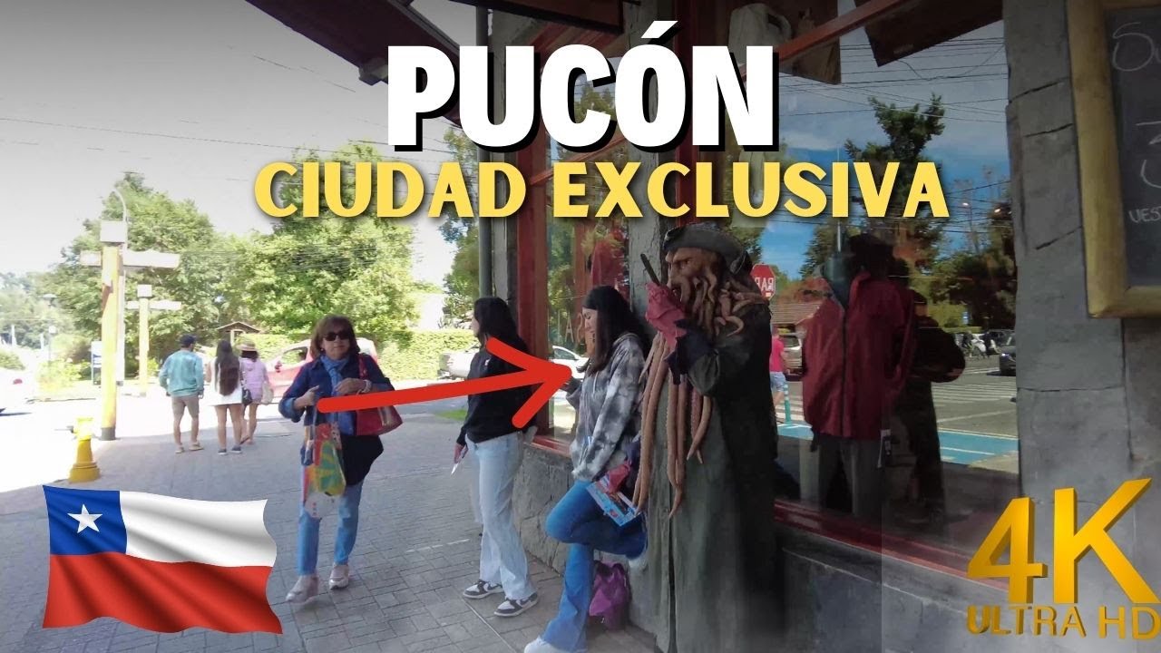 ¿LA CIUDAD MÁS CARA DE CHILE? Caminando (4K) por el centro de PUCÓN ¡Debes visitar esta ciudad!