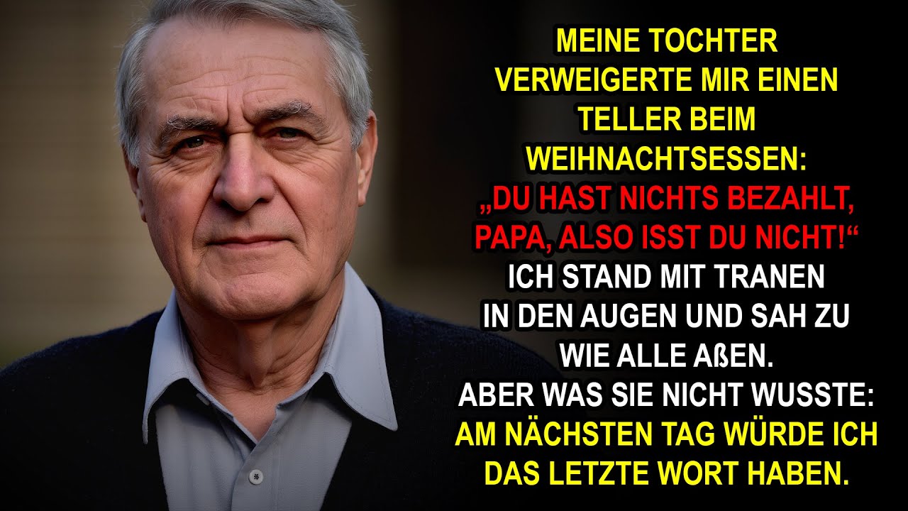 An Heiligabend verweigerte mir meine Tochter das Essen – da traf ich eine Entscheidung