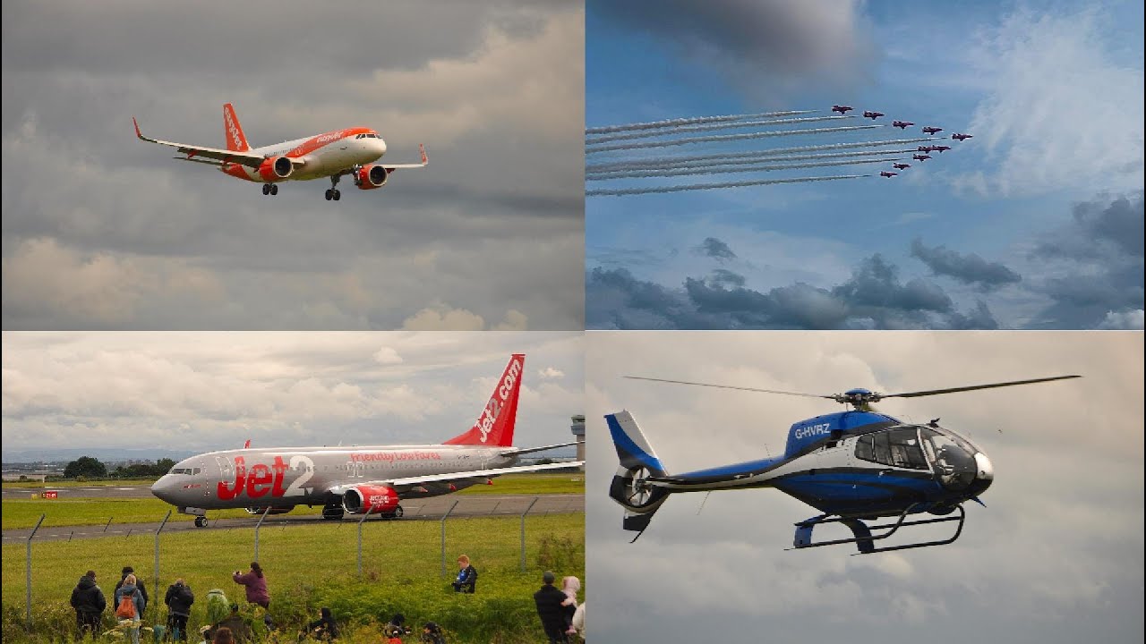 Liverpool John Lennon Airport (Featuring RAF Red Arrows & RAF Typhoon)