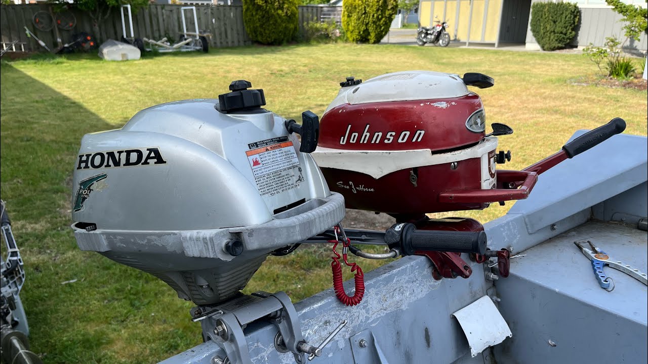 Honda Outboard 2hp vs 1958 Johnson 3hp