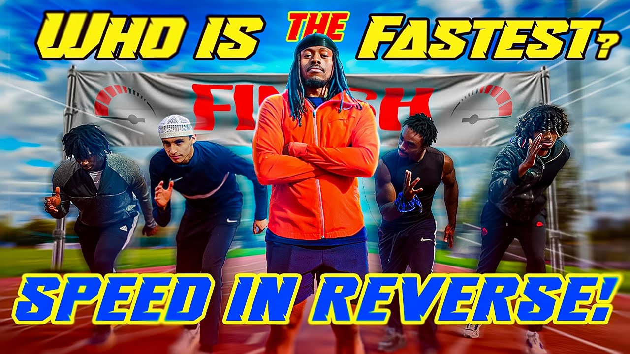 WHO IS THE FASTEST?...But Backwards 👀 | 40 YARD DASH, TRACK EDITION | Just Unplugg 