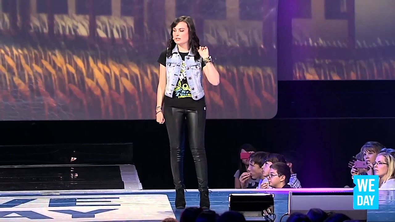 Molly Burke at We Day 2013