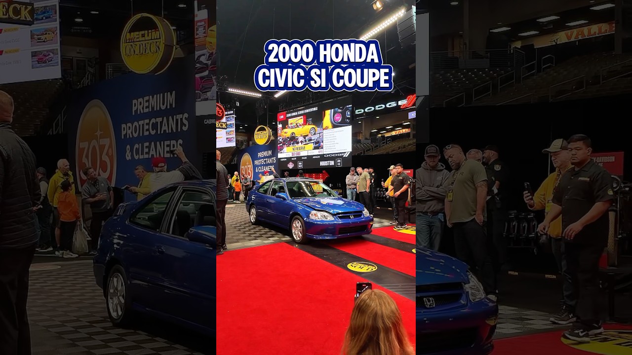 2000 Honda Civic Si Coupe. #shorts #classichondacivic #classichonda #honda #mecumauctions