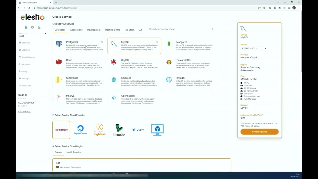 BYOVM with AWS on Elestio