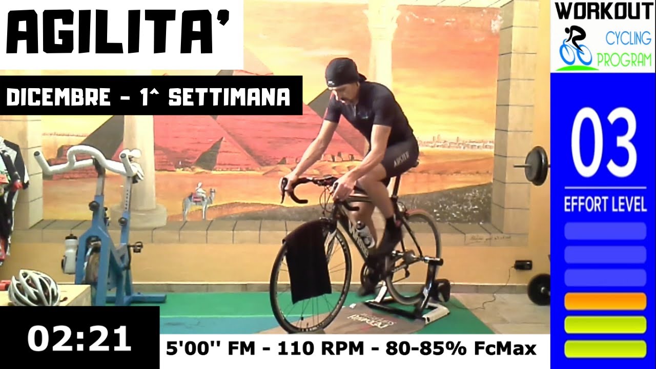 Allenamento Ciclismo - Indoor Cycling - Dicembre - 1^ Settimana - n. 2 - Agilità