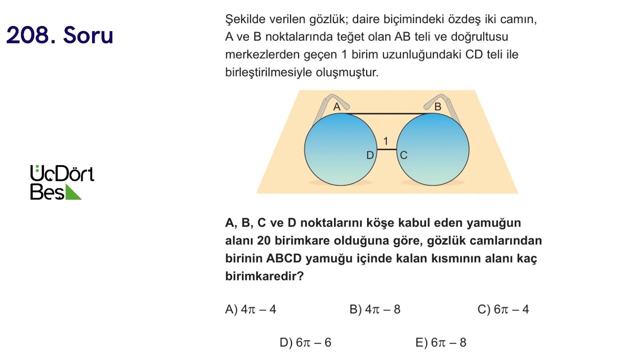 Günün Geometri Sorusu-208 (345 Yayınlarından) | YKS2026 