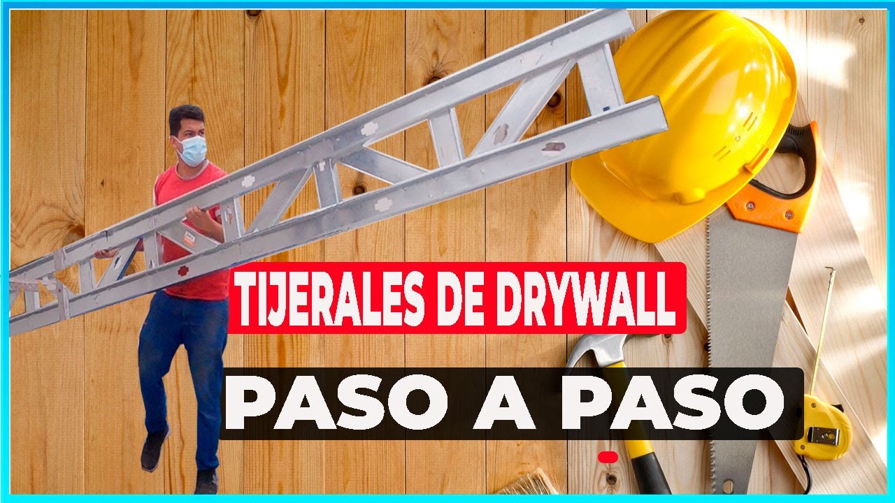 COMO hacer y Montar TIJERALES para un techo de DRYWALL ▶︎ PLADUR