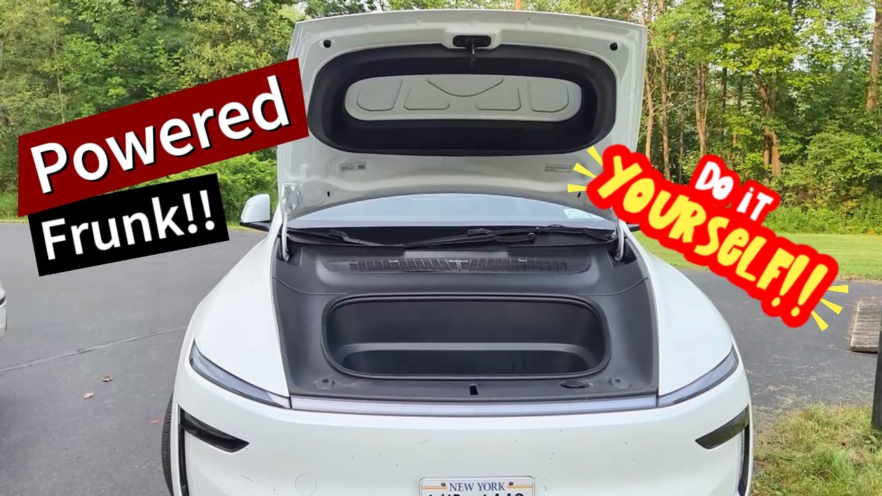 Tesla Model Y Juniper Power Frunk Review & DIY Install - This mod should have been stock!