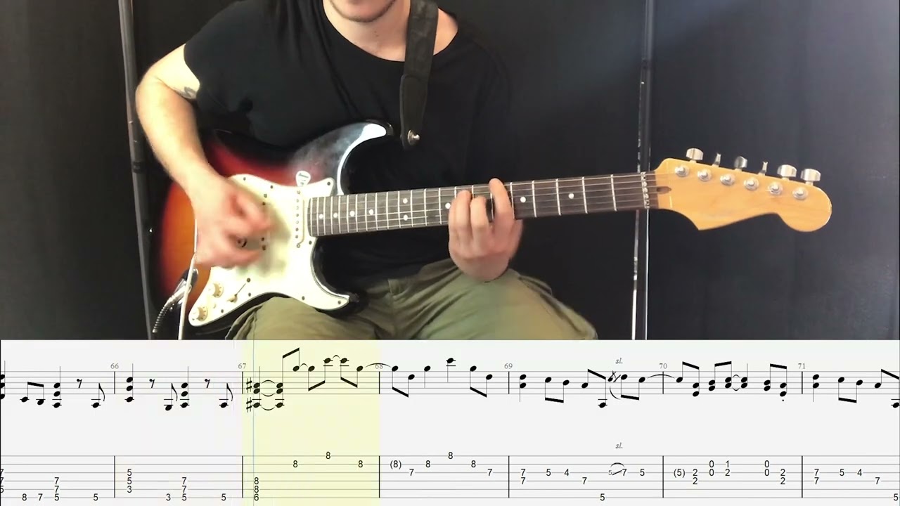 Falco - Der Kommissar GUITAR COVER + PLAY ALONG TAB + SCORE
