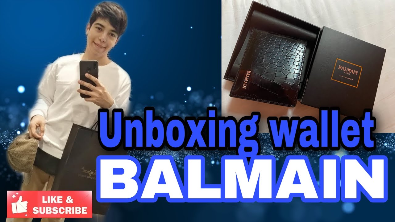 Unboxing wallet balmain